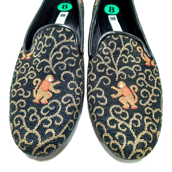 Carole Little Shoes Carole Little Monkey Tapestry Flats Carole Little Shoes Carole Little Monkey Tapestry Flats